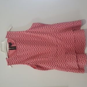 Worthington Peplum Pink/Black Top